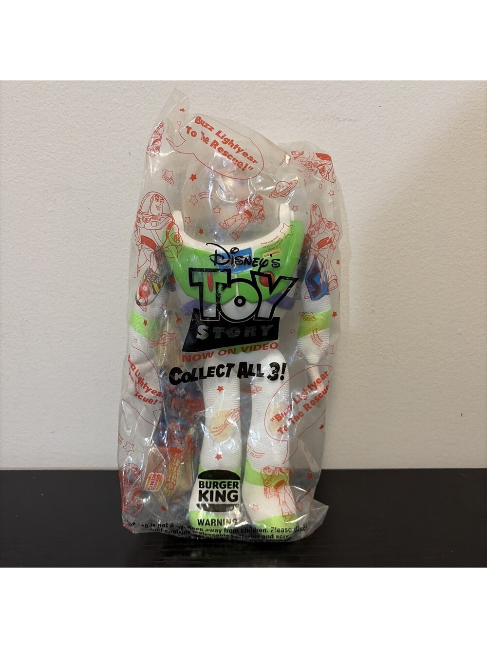 Vintage SEALED Burger King Buzz Lightyear - 10 Inch Doll, Toy Story Movie 1995